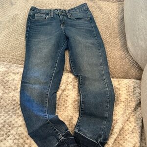 Mossimo Supply Co. Dark Blue Skinny Jeans